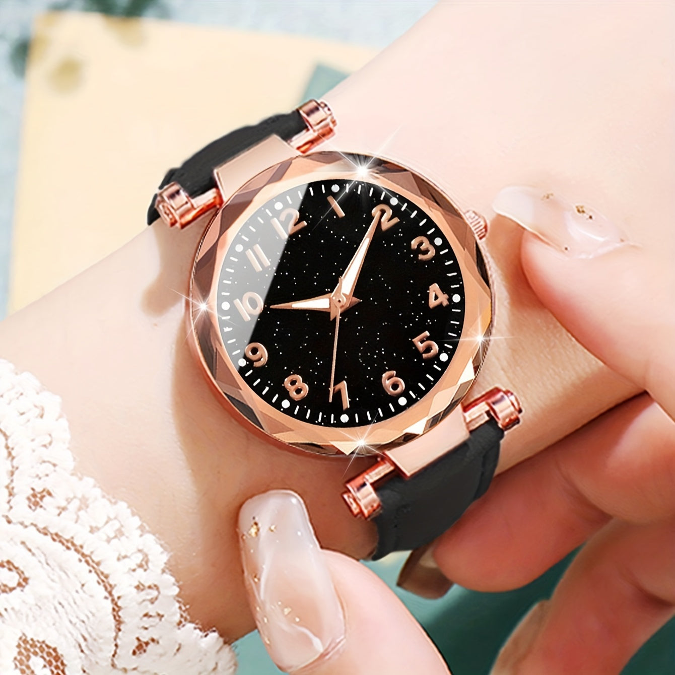 Aurora Luxe™ Marbeli – Signature Watch & Bracelet Set