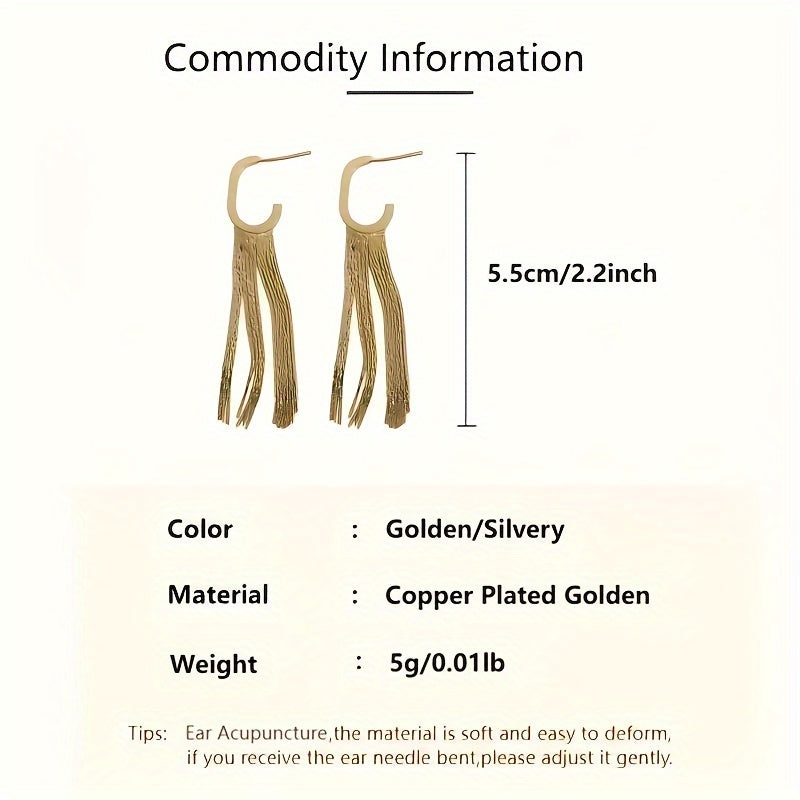 Nappa Chic - Con Nappe A Forma Di G, Orecchini Con Nappe Geometriche