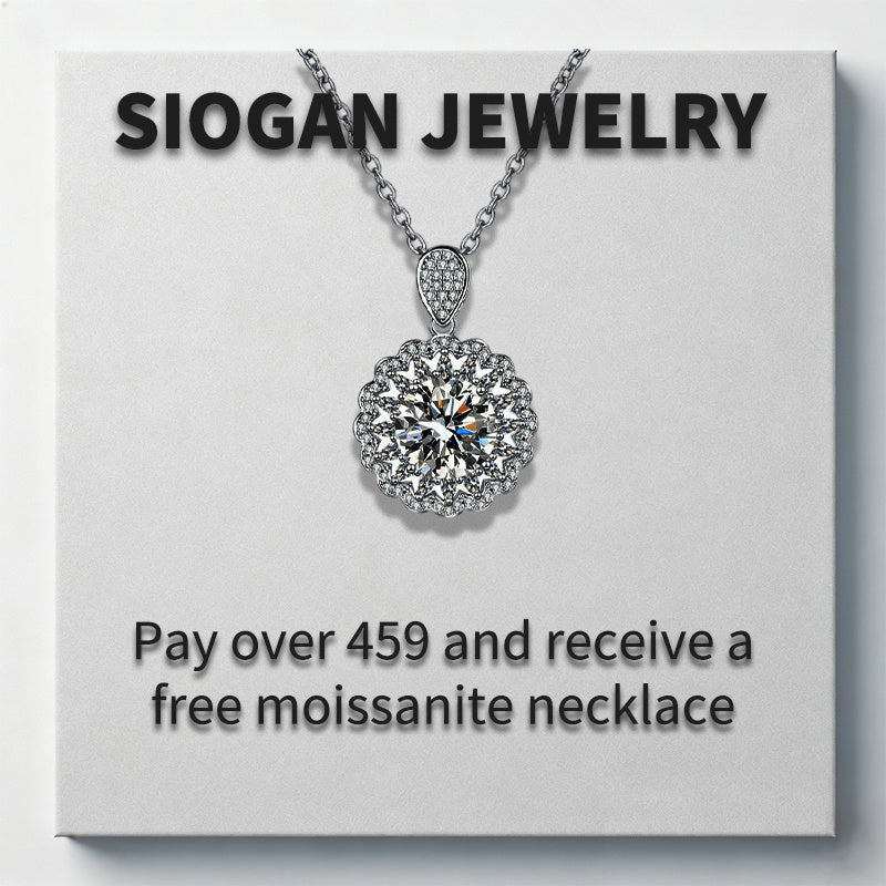 Anello di fidanzamento nuziale di lusso a 4 artigli - Argento Sterling S925, moissanite