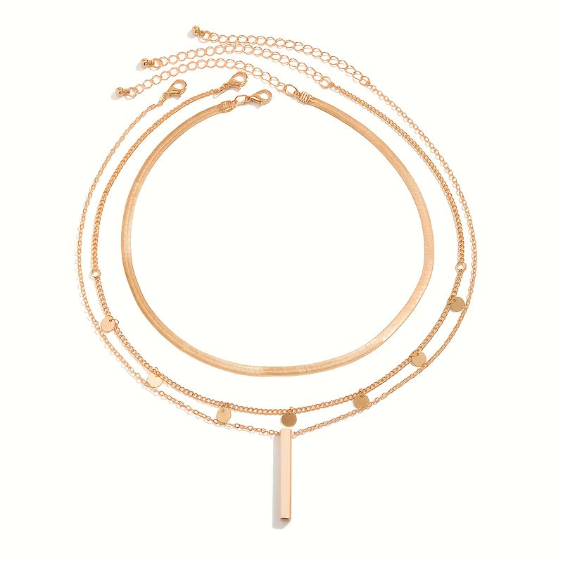 Élise-  Elegante Set di Collane Multi-Livello ispirate al Vintage