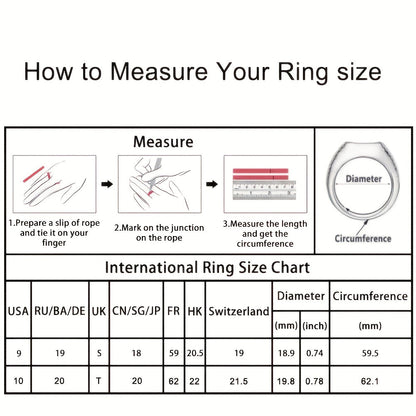 Lumena - 1 Anello in Lega di Zinco Smaltato Vintage