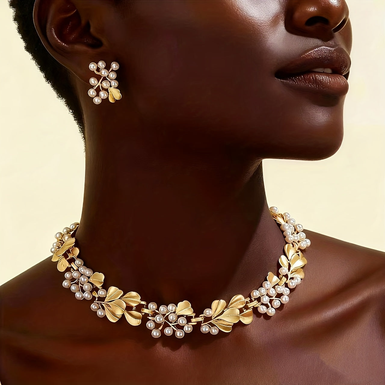 Vintage Charm Pearl- Collana Vintage Stile Europeo e Americano con Perle Finto