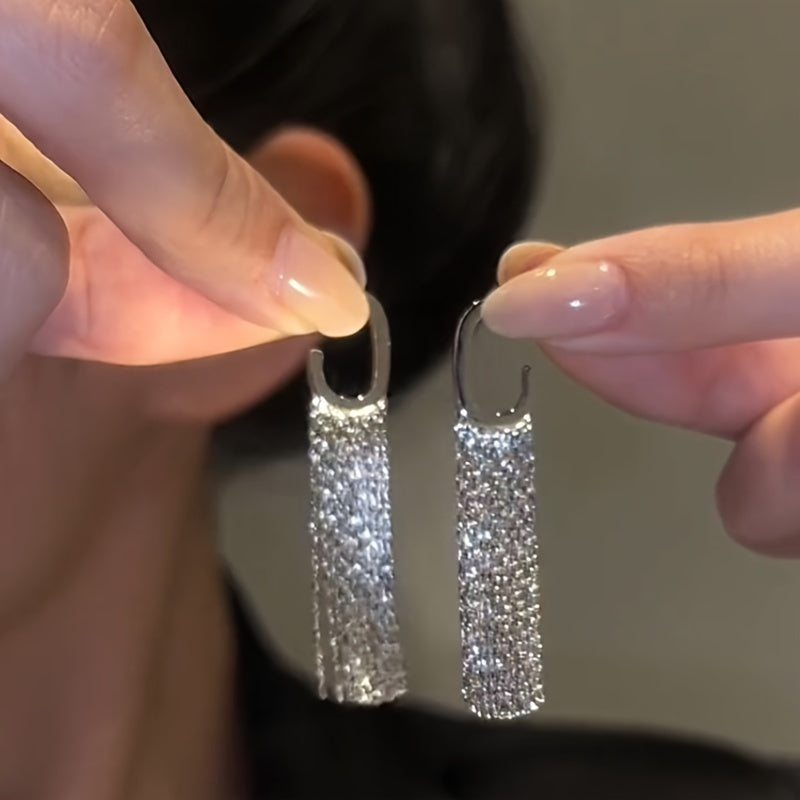 Nappa Chic -  Con Nappe A Forma Di G, Orecchini Con Nappe Geometriche