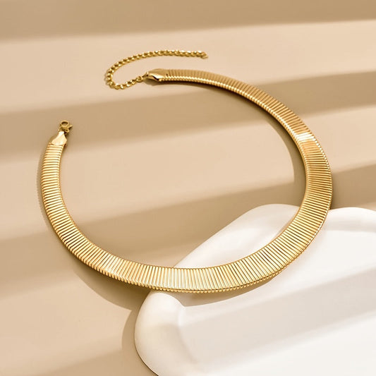 Linea- Collana Choker Minimalista Geometrica per Donna