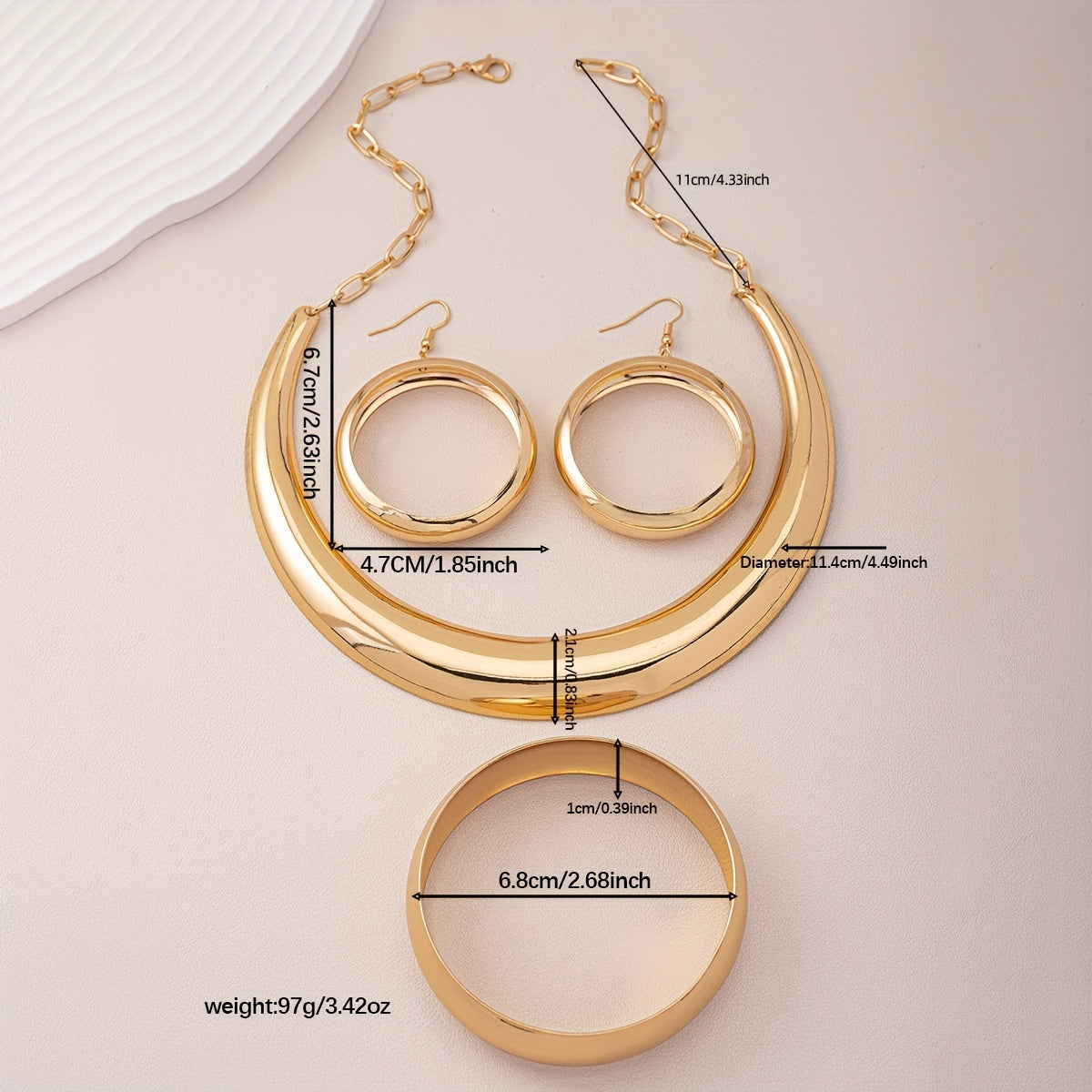 UrbanGlow Set - Set di gioielli alla moda urban chic