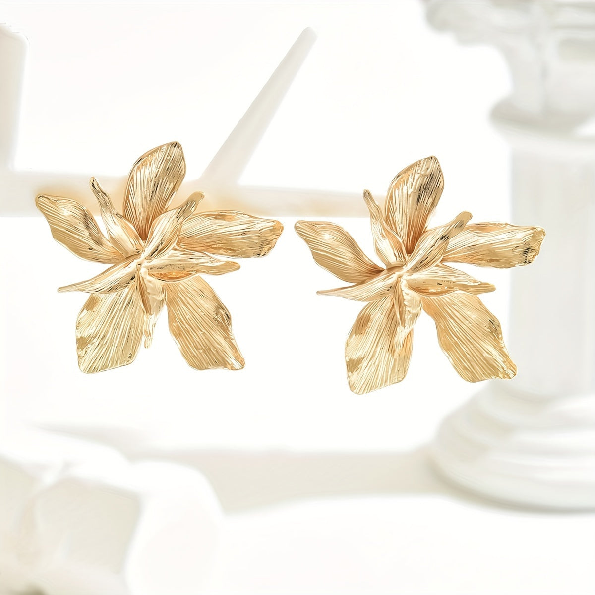 Lana | Orecchini a Goccia Floral Golden