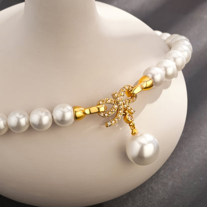 Collana Minimal in Argento 925 con Perle – Stile Contemporaneo