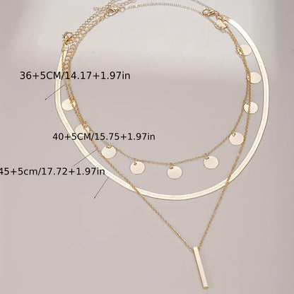 Élise-  Elegante Set di Collane Multi-Livello ispirate al Vintage