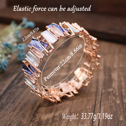 One Piece · Nuovo Bracciale Estivo in Lega Smaltata con Gocce di Colore Irregolari