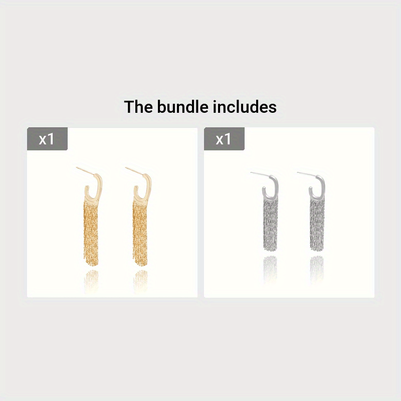 Nappa Chic -  Con Nappe A Forma Di G, Orecchini Con Nappe Geometriche