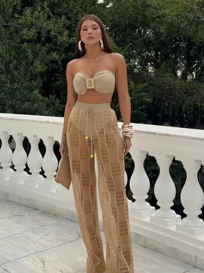 Palm Mirage – 3-Piece Statement Set