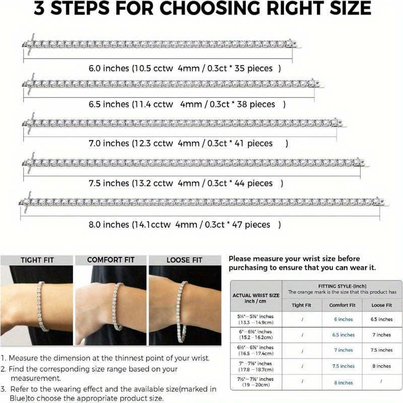 1 braccialetto da 1 pezzo in S925 925 925 argentato con intarsi di moissanite e girasoli