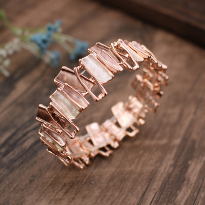 One Piece · Nuovo Bracciale Estivo in Lega Smaltata con Gocce di Colore Irregolari