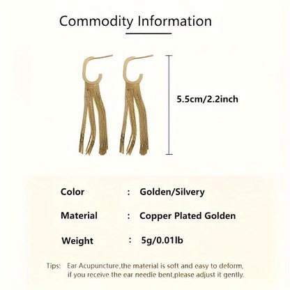 Nappa Chic -  Con Nappe A Forma Di G, Orecchini Con Nappe Geometriche