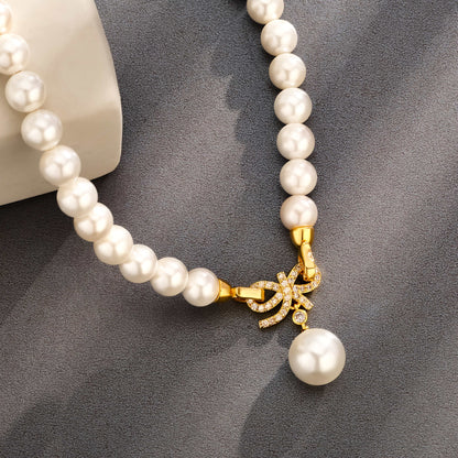 Collana Minimal in Argento 925 con Perle – Stile Contemporaneo