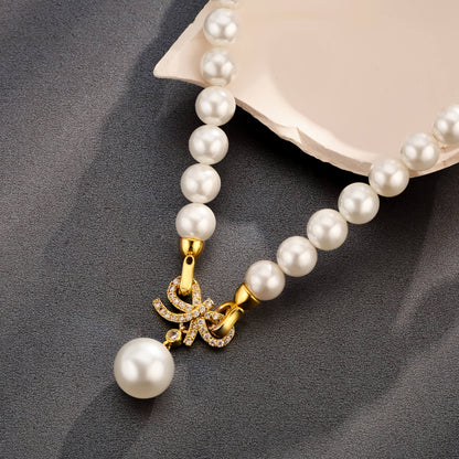 Collana Minimal in Argento 925 con Perle – Stile Contemporaneo