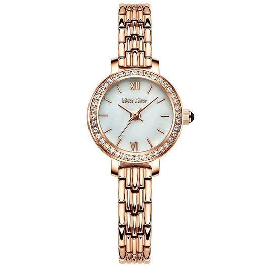 Luxury Rose Gold Crystal Watch