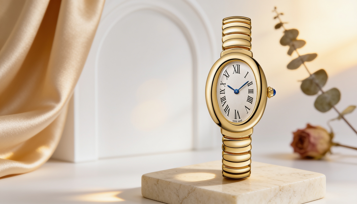 Elegant Gold Roman Bracelet Watch